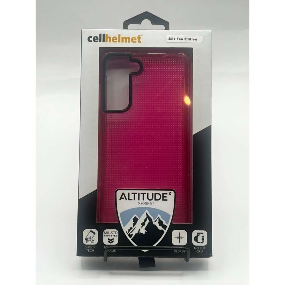 Cellhelmet Altitude Series Case for Samsung Galaxy S21 FE 5G Pink Shockproof
